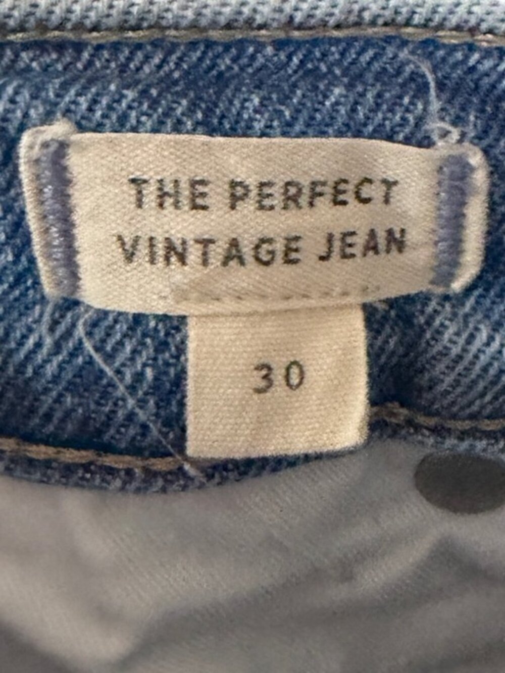Madewell Perfect Vintage Jean Light Wash Straight Leg High Rise Women's 30 - Picture 6 of 7